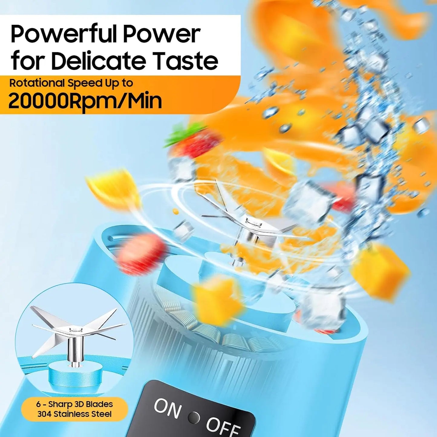 380ml household juice mixer mini electric juicer USB rechargeable smoothie smoothie shake