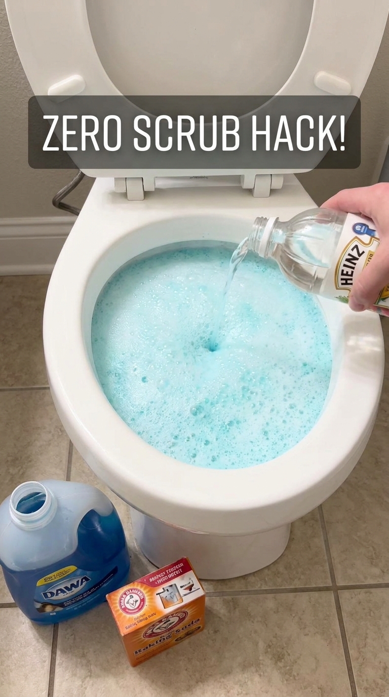 Active foam toilet cleaner experiment for quick morning chores
