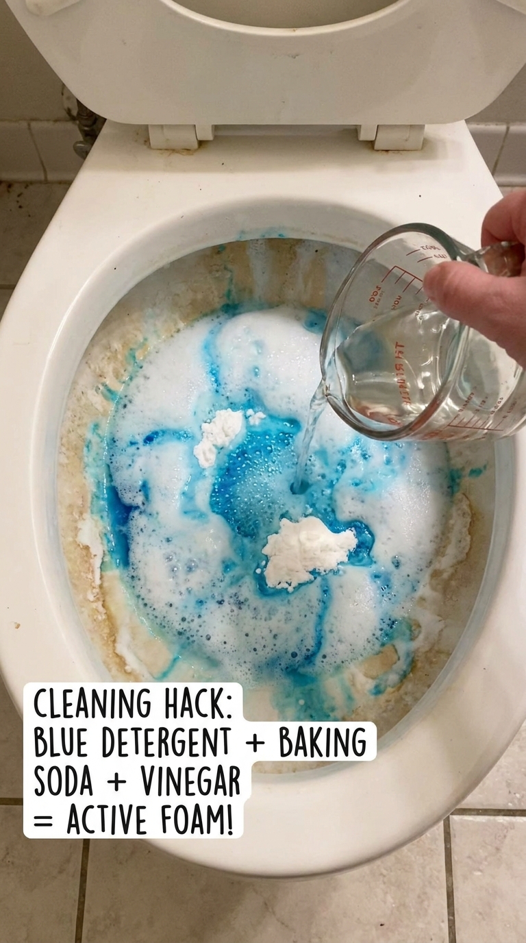 DIY toilet bowl scrub alternative to tackle hard water mineral rings