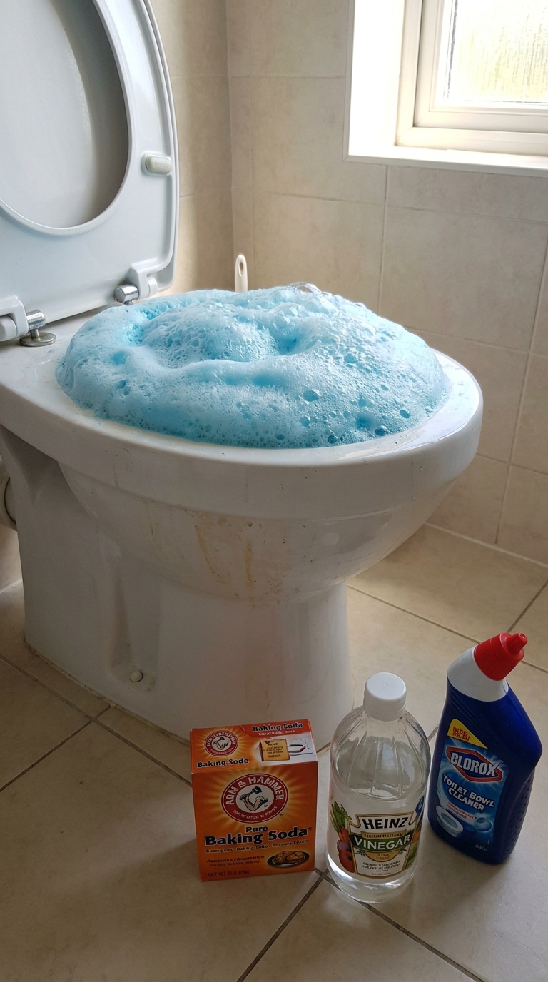How to clean hard water stains using active vinegar foam solutions