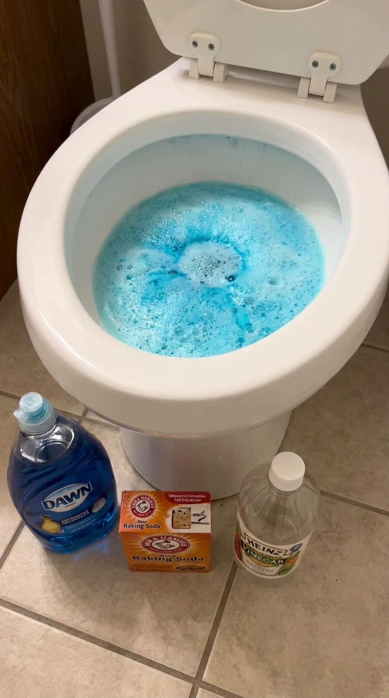 Sparkling clean toilet seat trick using gentle pantry ingredients